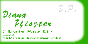 diana pfiszter business card